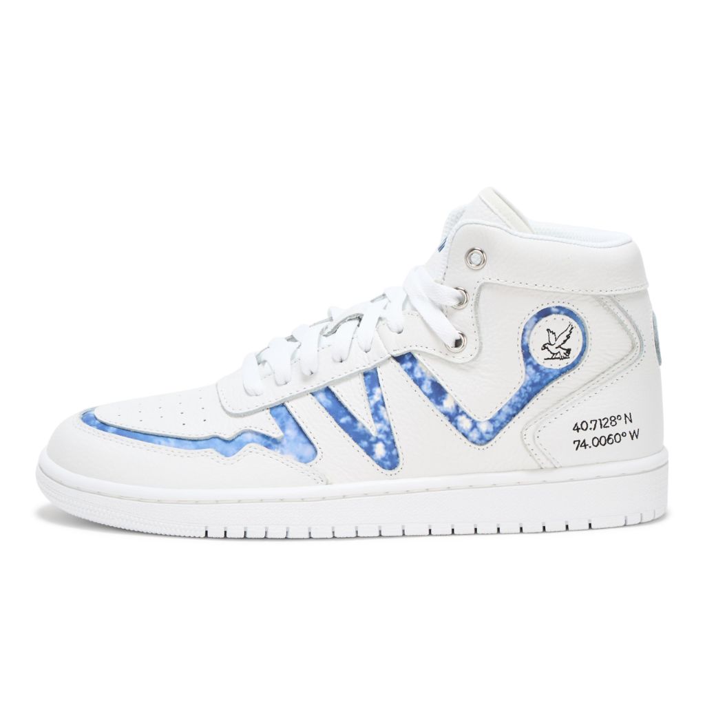 Drifts Women's Early Bird Day Sneaker - White & Blue, Size 7