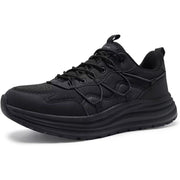 Orthocomfoot Men's Orthopedic Trail Running Sneakers - Black, Size 8