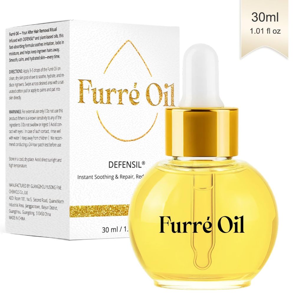 Furré Oil Ingrown Hair Treatment Serum, After Shave Oil Soothes Redness & Itch, 1 fl. oz.