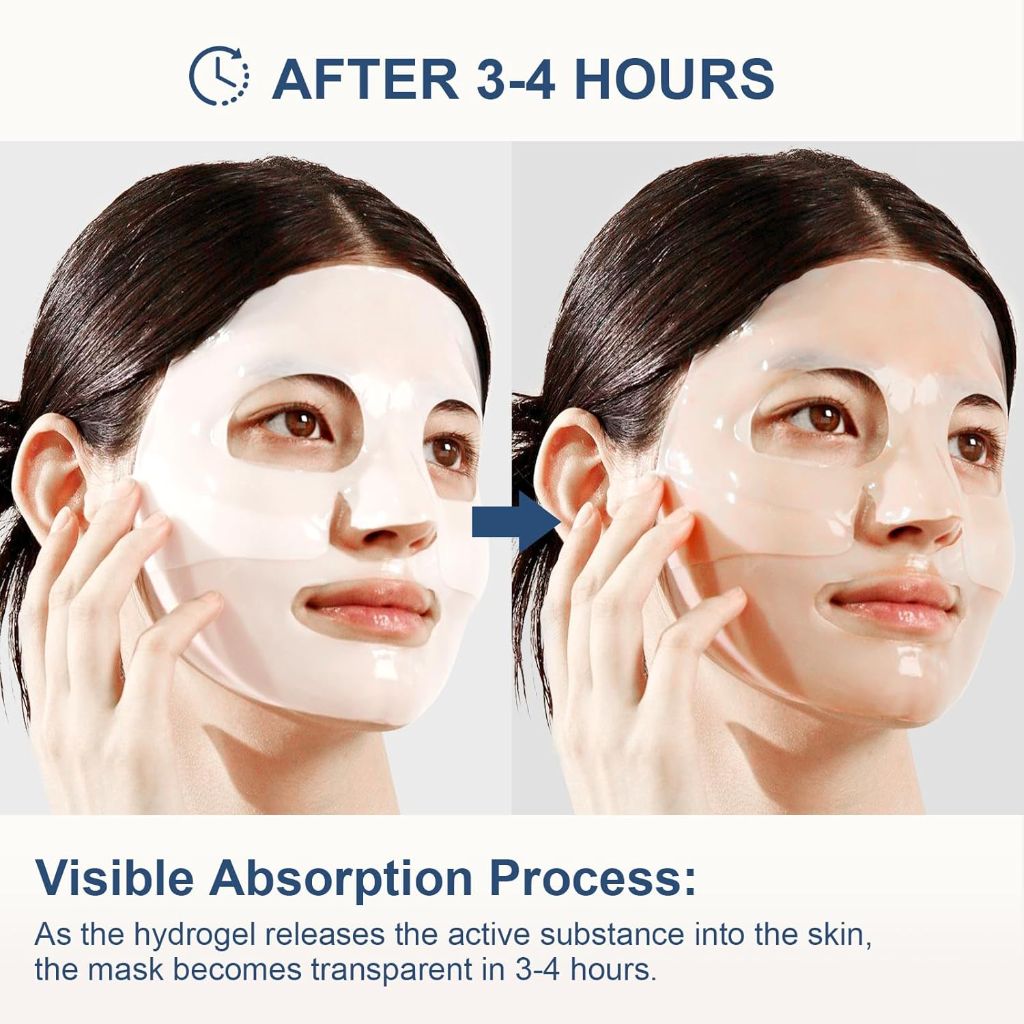 Deep Collagen Power Boosting Face Mask for Moisturized Glass Skin - 4ct.