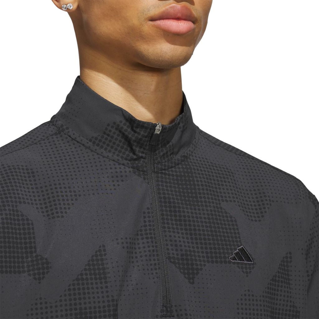 Adidas Men's Go-to DWR Short Sleeve Half-Zip Pullover, Black, Large