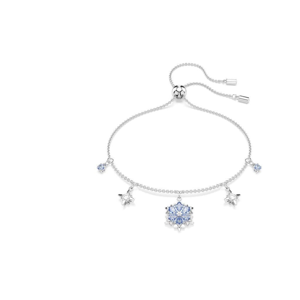 Swarovski Magic Bracelet w/Snowflakes - Blue, Rhodium Finish (5734244)