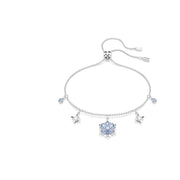 Swarovski Magic Bracelet w/Snowflakes - Blue, Rhodium Finish (5734244)