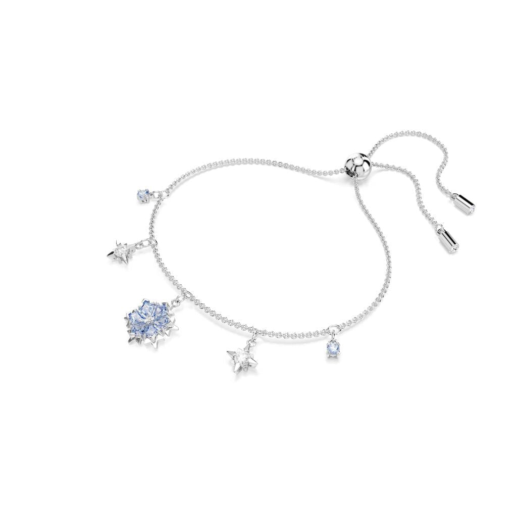 Swarovski Magic Bracelet w/Snowflakes - Blue, Rhodium Finish (5734244)