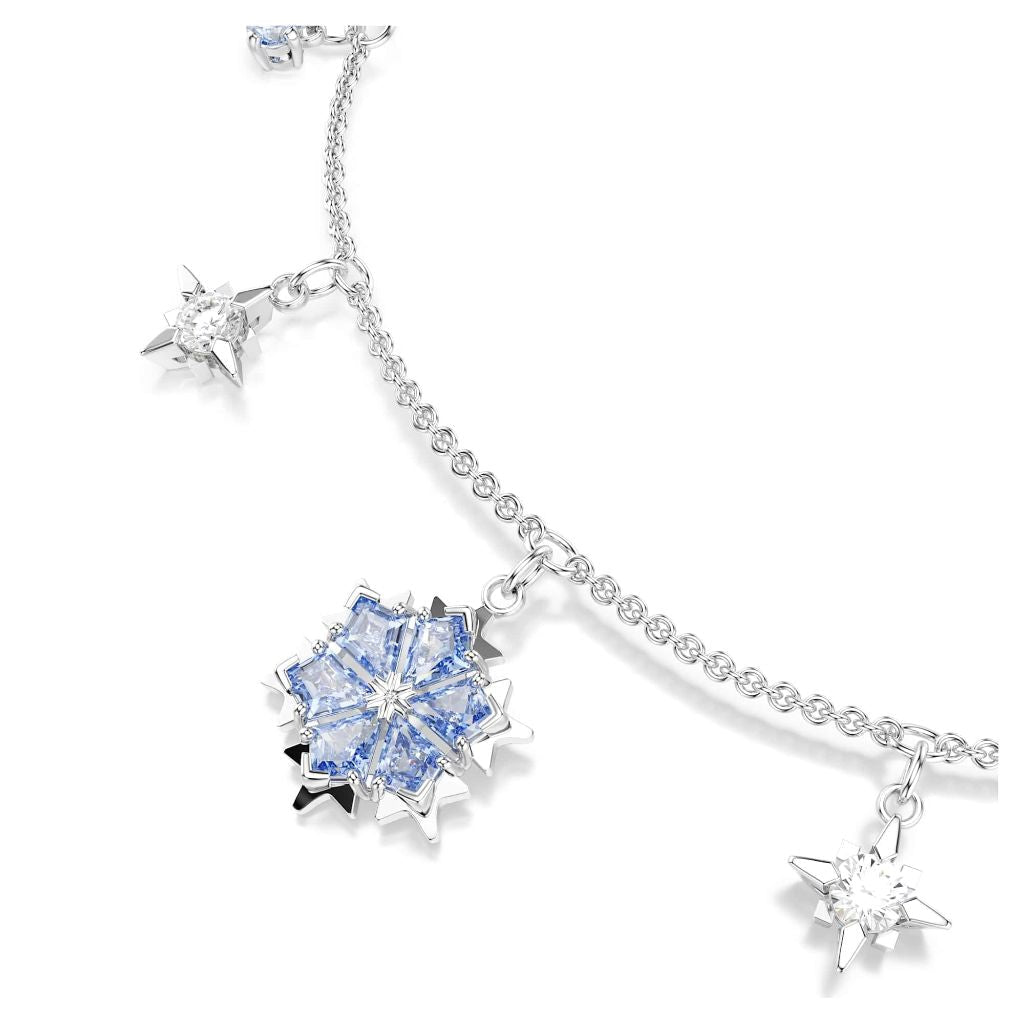 Swarovski Magic Bracelet w/Snowflakes - Blue, Rhodium Finish (5734244)