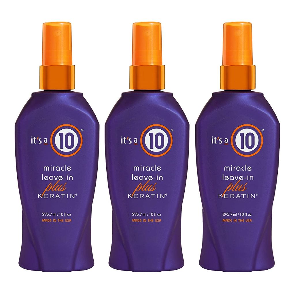 It's a 10 Haircare Miracle Leave-In Conditioner Spray w/Keratin - 10 oz. (3 Pack)