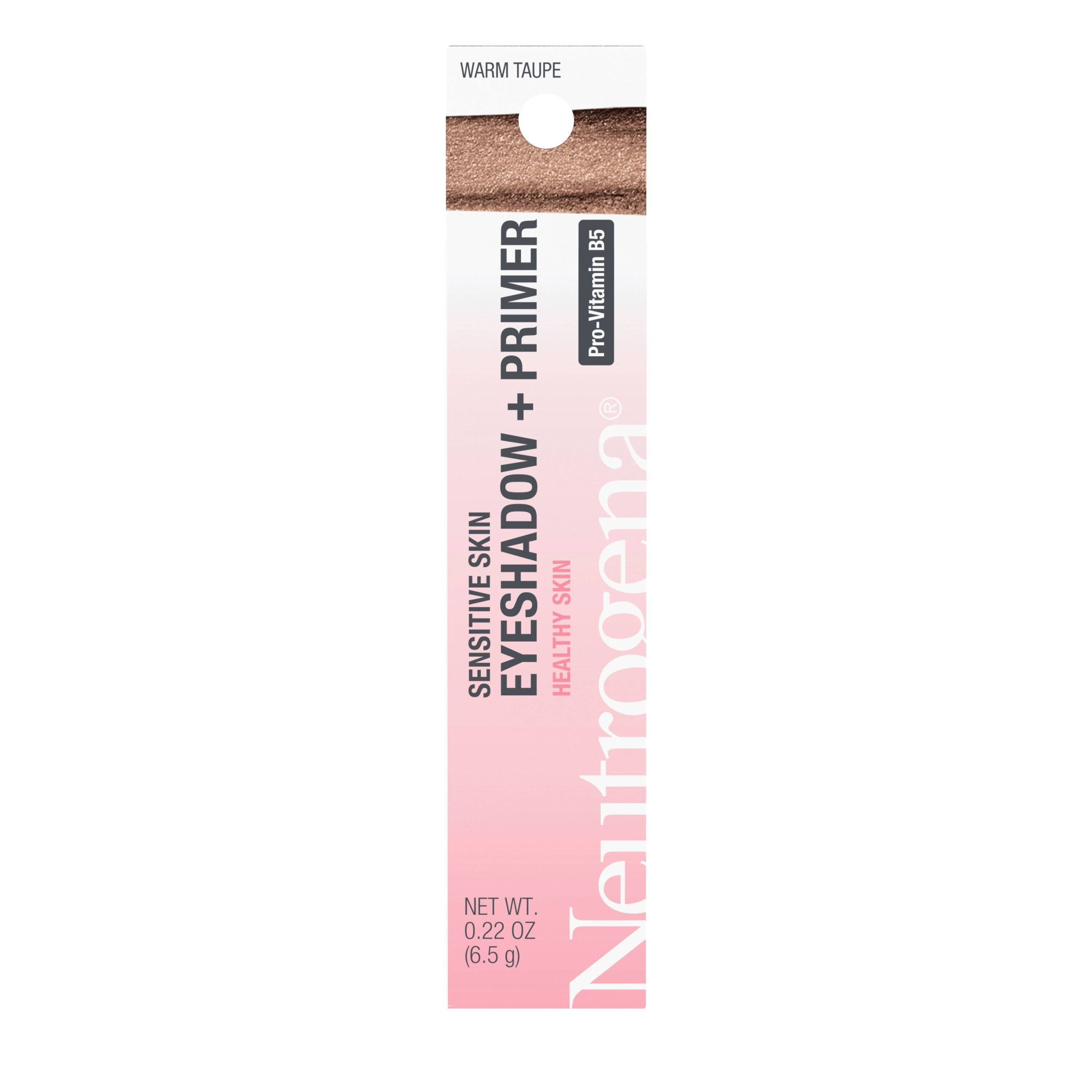 Neutrogena Sensitive Skin Eyeshadow + Primer - Warm Taupe, 0.22 oz