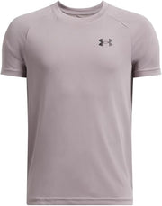 Under Armour Boys' Tech 2.0 Short Sleeve T-Shirt - Tetra Gray/Black, Size YXL (18-20 Big Kid)