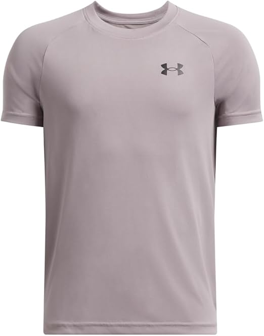 Under Armour Boys' Tech 2.0 Short Sleeve T-Shirt - Tetra Gray/Black, Size YXL (18-20 Big Kid)