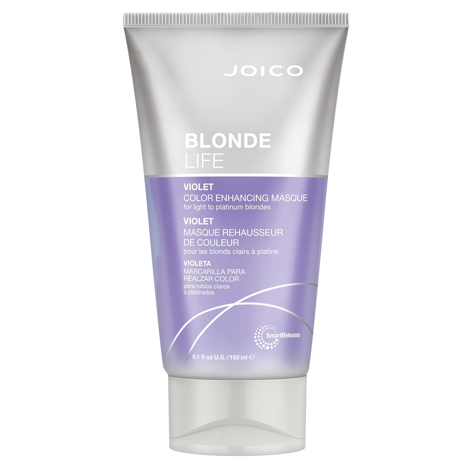 Joico Blonde Life Violet Color Enhancing Mask for Light to Platinum Blondes, 5.1 fl. oz.
