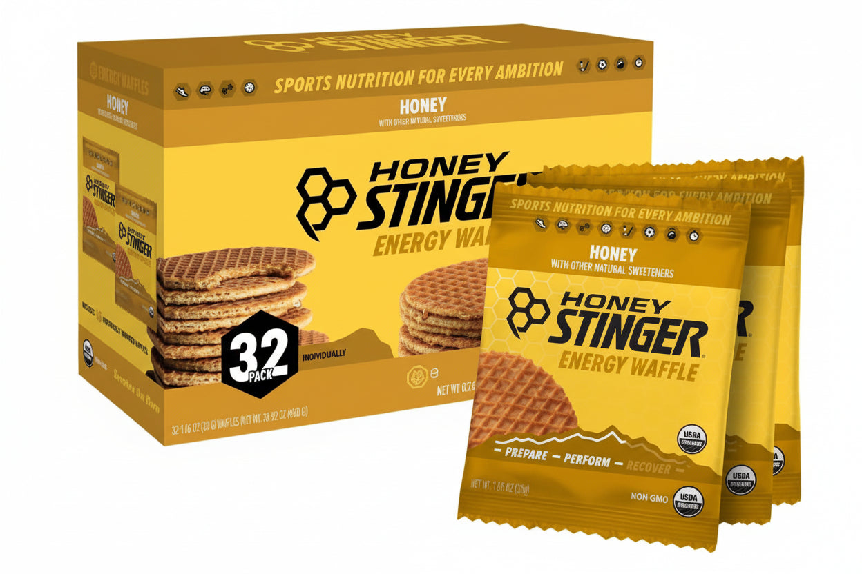 Honey Stinger Organic Energy Waffles, Honey, 1.06oz - 16ct