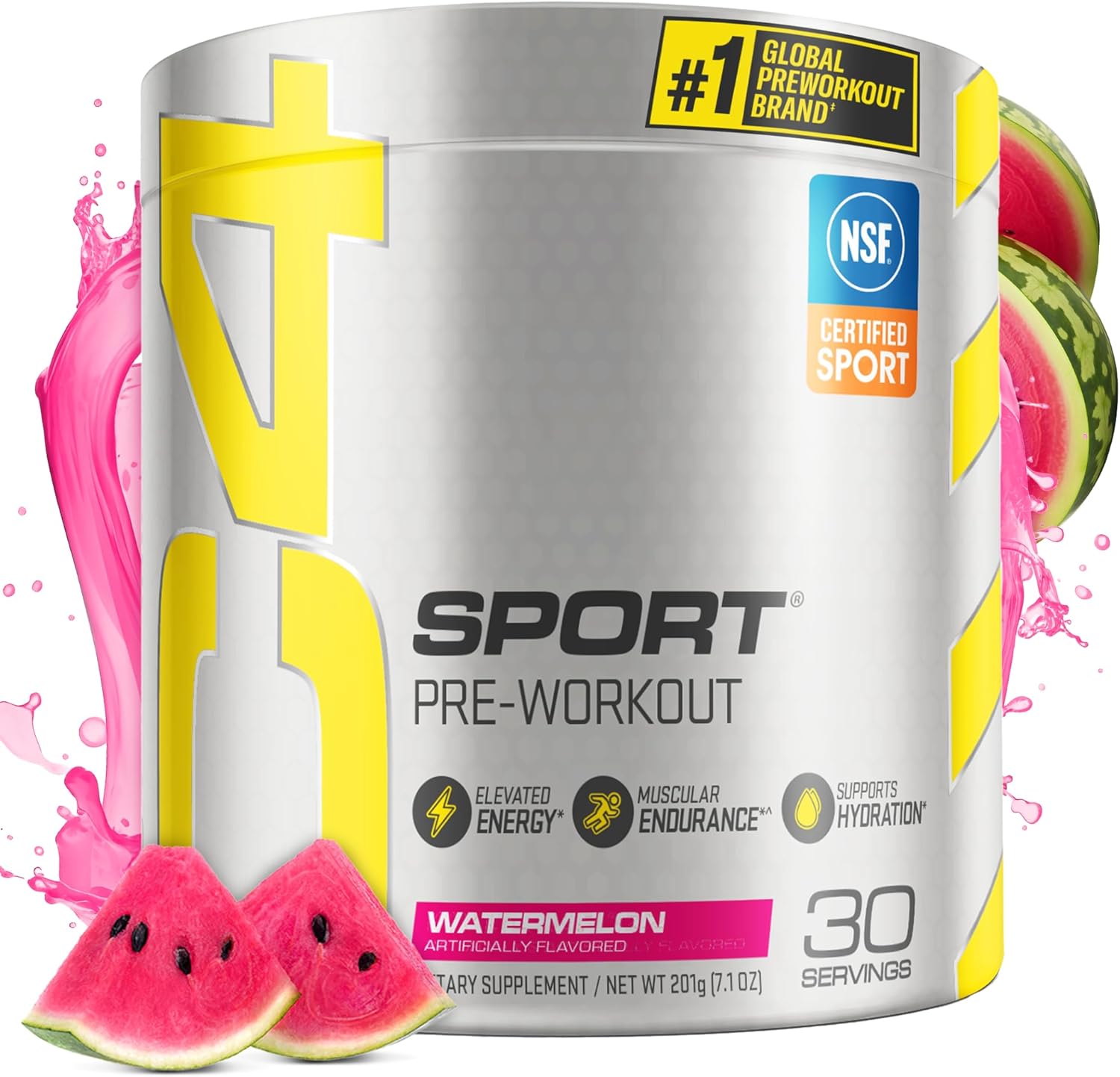 Cellucor C4 Sport Pre-Workout Powder, Watermelon, 30 Servings