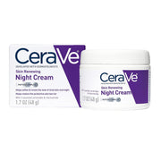 CeraVe Skin Renewing Night Cream for Normal to Dry Skin with Niacinamide, Peptides, & Hyaluronic Acid, 1.7oz.