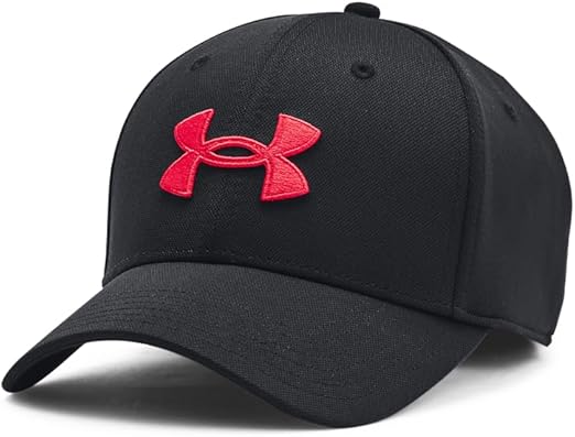 Under Armour Unisex Blitzing China Embroidered Stretch Fit Hat - Black/Red, XL/XXL