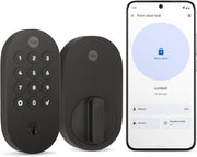 Yale Keyed Deadbolt Smart Lock with Google Matter - Matte Black (YRD510-MT1-BLK)