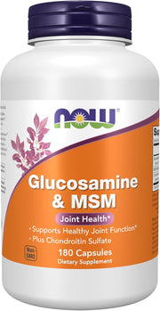 Now Foods Glucosamine & MSM for Joint Health - 180 Capsules