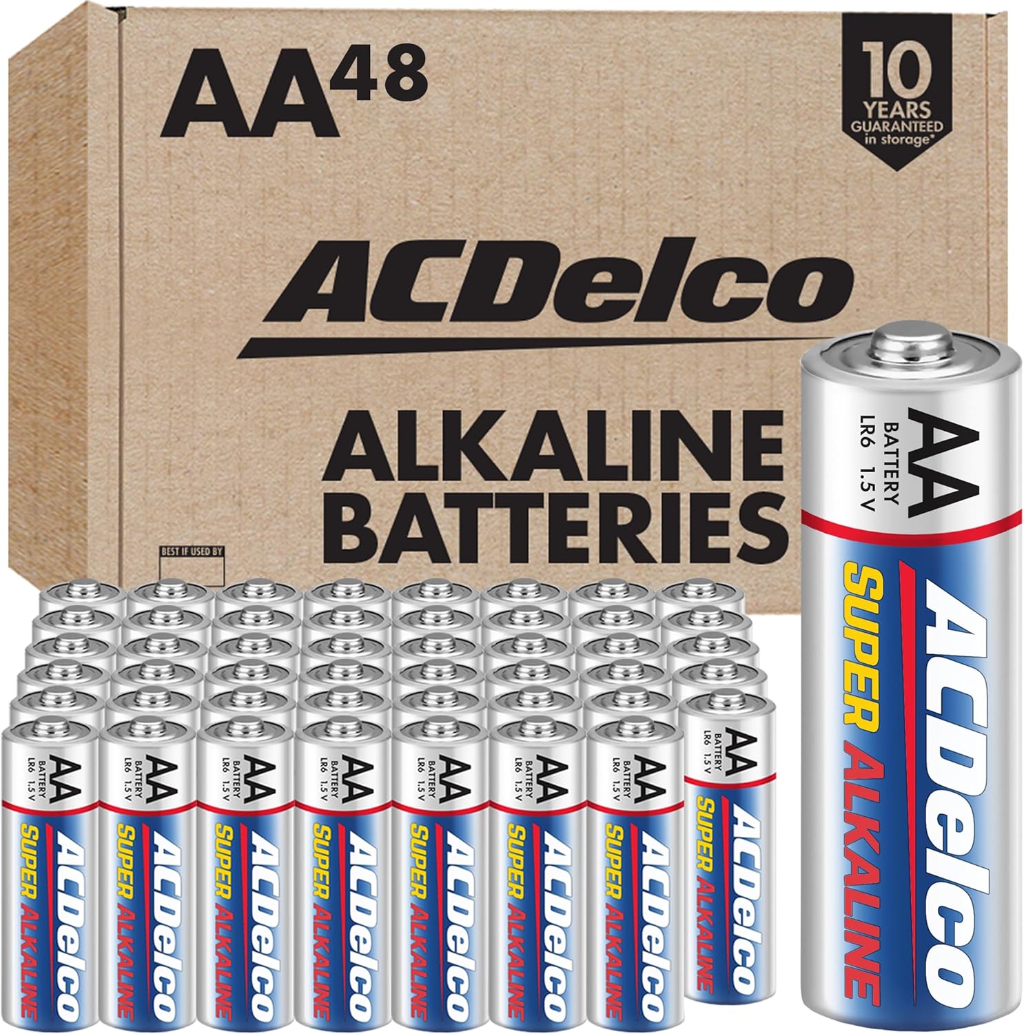 ACDelco Max Power Super Alkaline Batteries - AA - 48 Pack