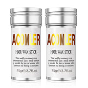 Acomler Hair Wax Stick for Fly Aways, Frizz Control, Slick Back - 2 Pack