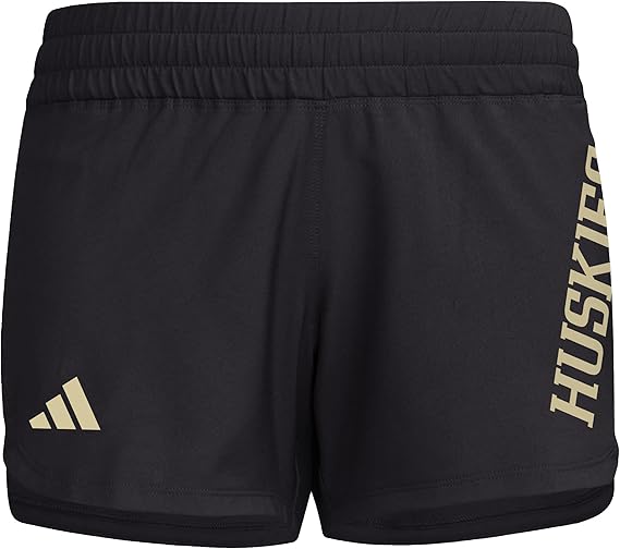 adidas Women's NCAA Team Woven 3" Shorts - Washington Huskies, Size Large