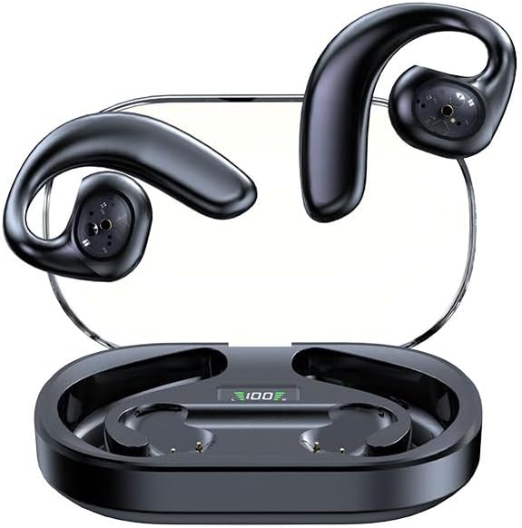 Y3 Wireless Bluetooth Earbuds, HiFi Stereo Deep Bass, 40H Battery, IPX7 - Black