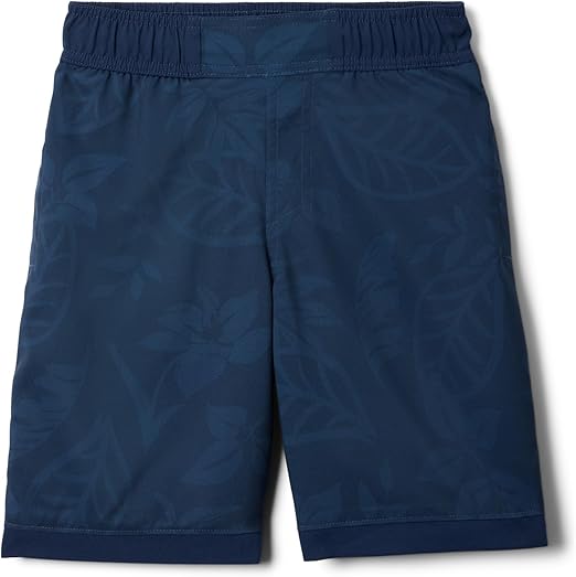 Columbia Boys' Toddler Sandy Shores Board Shorts - Collegiate Navy Pasteled Tonal, Size 2T