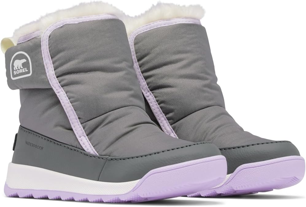 Sorel Toddler Whitney II Plus Bootie WP - Quarry/Lavender Cloud, Size 4 Toddler