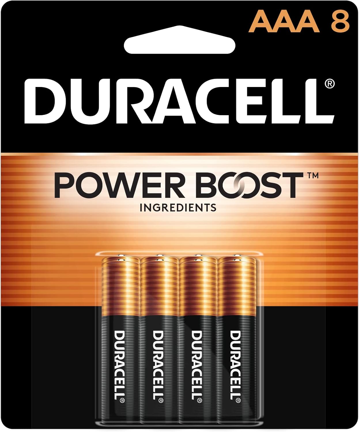 Duracell Coppertop 1.5V Power Boost Alkaline Batteries - AAA - 8 Pack