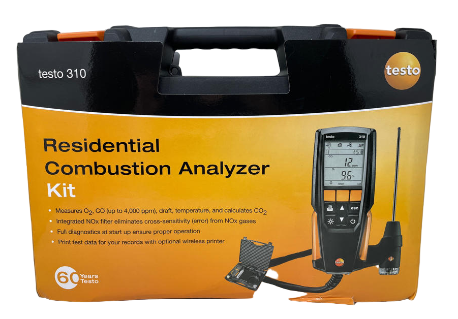 Testo 310 (I) Residential Combustion Analyzer Kit, Kit Only (0563 3100 310)