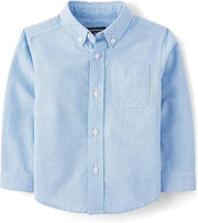 The Children's Place Toddler Oxford Button Down Shirt - Light Blue, Size 2T