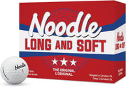 Noodle Long & Soft Golf Balls, White - 24 Pack