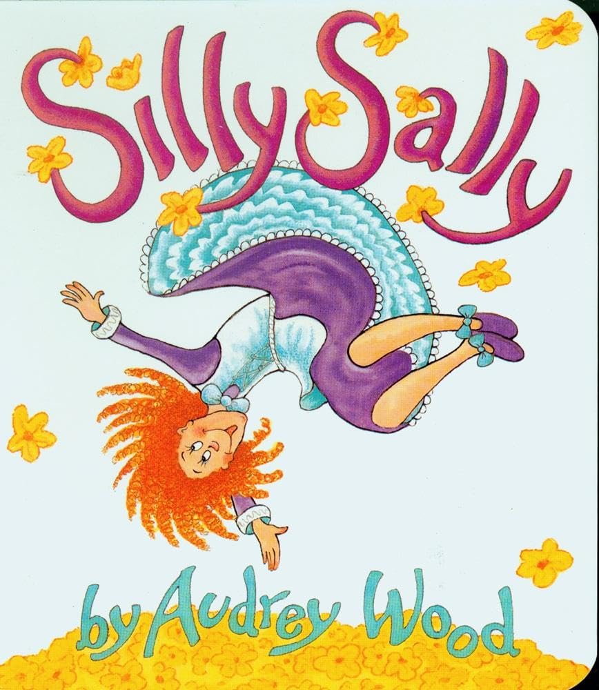Silly Sally Board Book by Audrey Wood (Red Wagon Books)