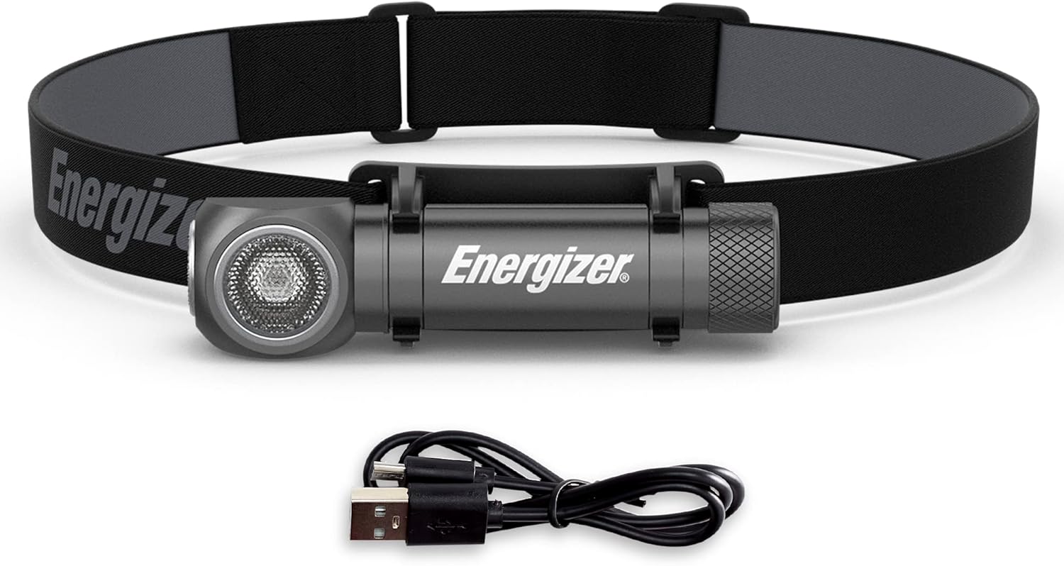 Energizer Hybrid Power LED Rechargeable Headlamp, Ultra Bright 1000 Lumens, IPX4, 5 Modes
