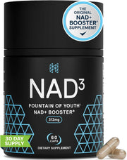 HPN NAD+ Clinical Fountain of Youth Booster, Anti-Aging Cell Booster, 312mg -60 Capsules