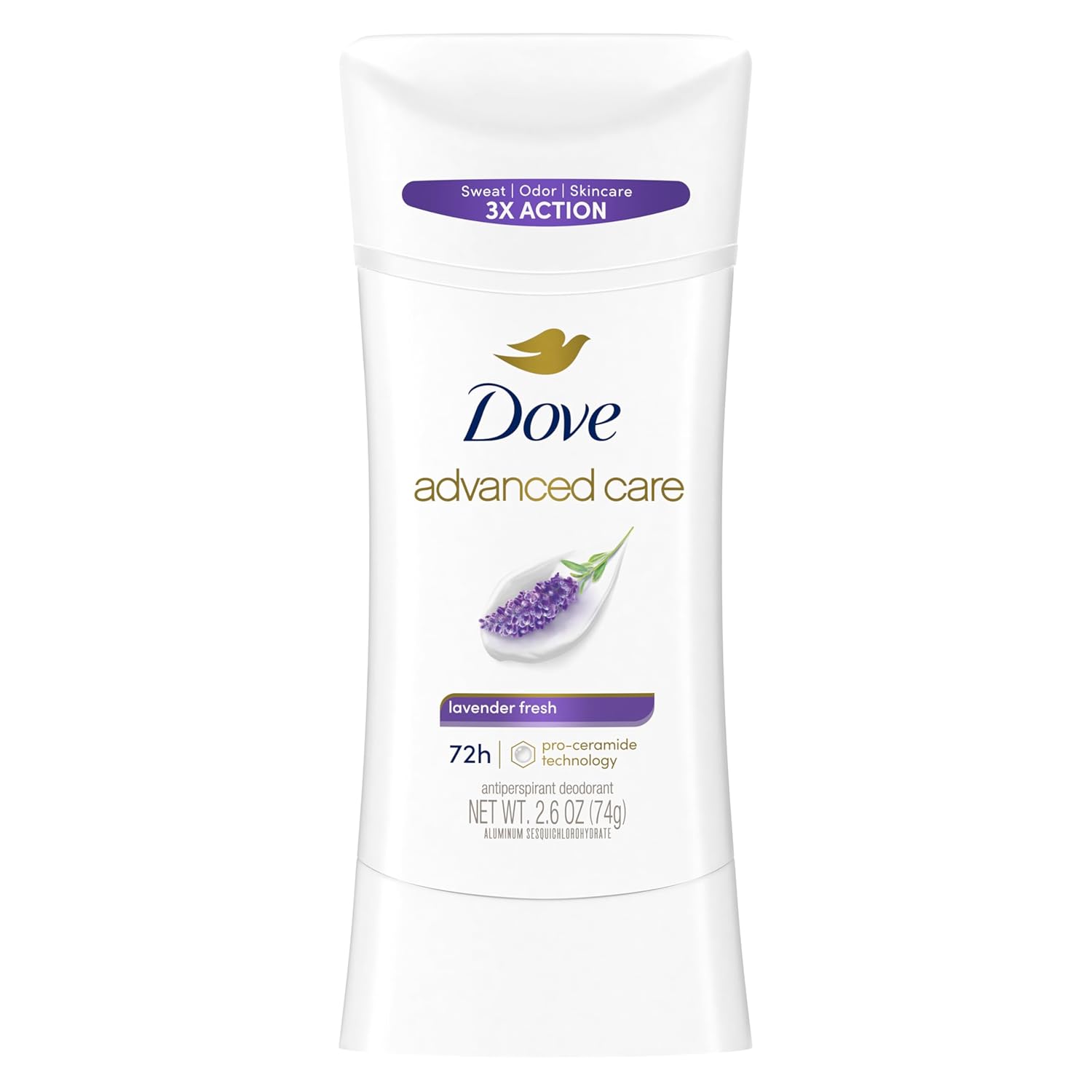 Dove Advanced Care Women's 48h Antiperspirant Stick - Lavender Fresh, 2.6oz