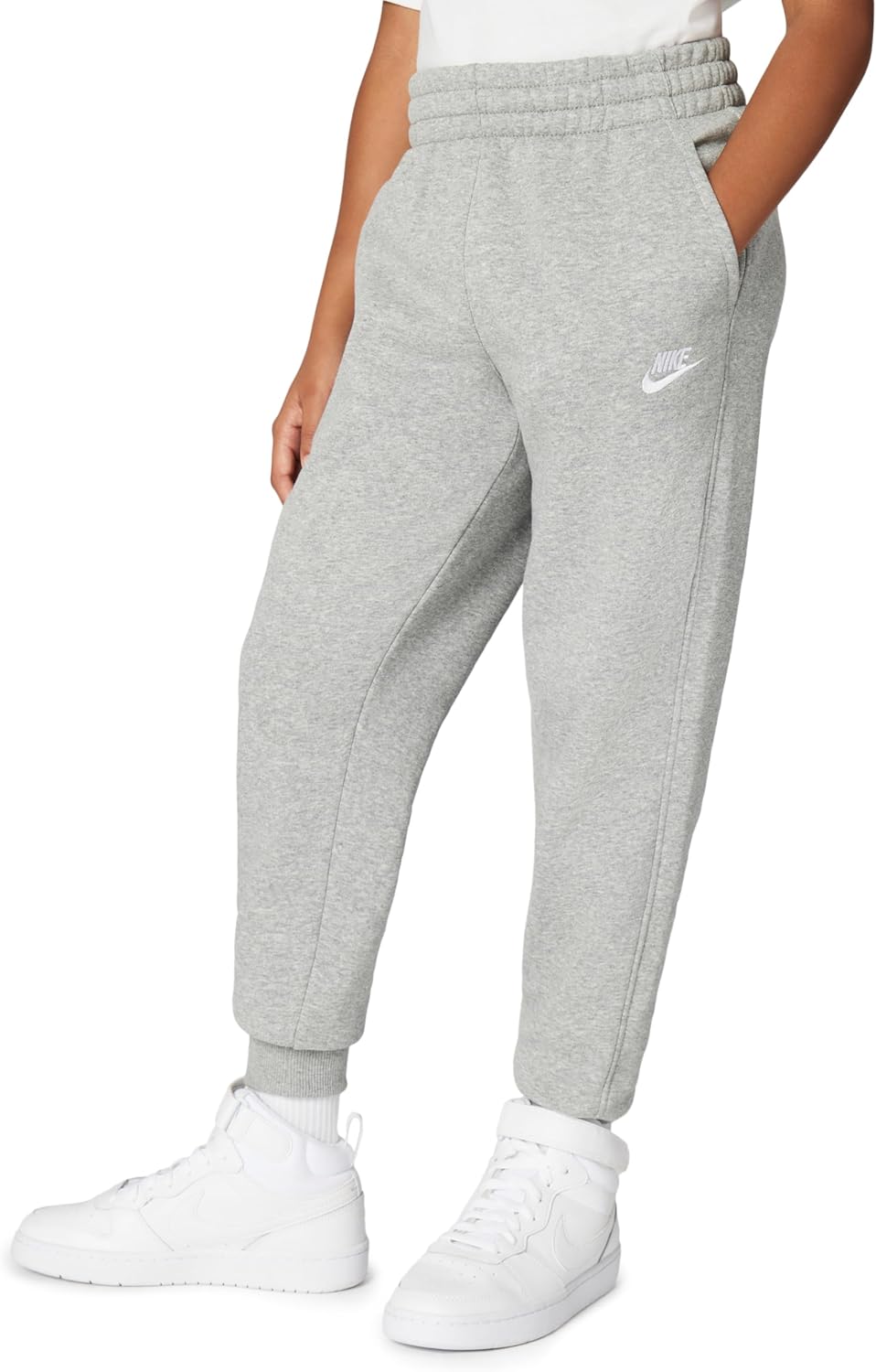 Nike Boys' Club Fleece Joggers, Heather Gray - Size XL