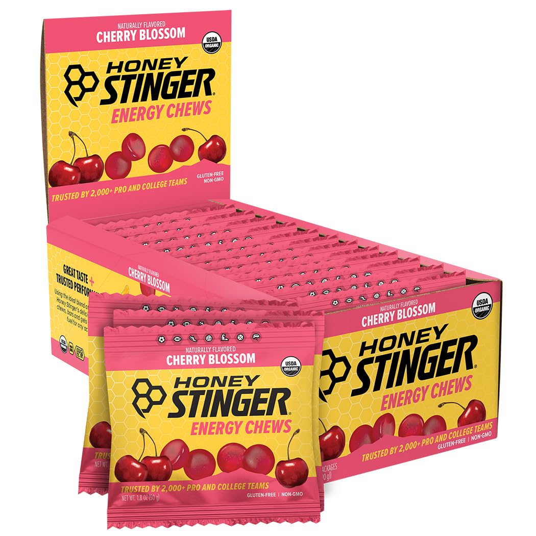 Honey Stinger Organic Energy Chews - Cherry Blossom, 12 Pack