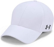 Under Armour Unisex Blank Blitzing Stretch Fit Cap - White/Graphite, L/XL