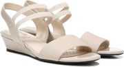 LifeStride Women's Yolo Strappy Wedge Sandals - Tender Taupe, Size 9 Wide