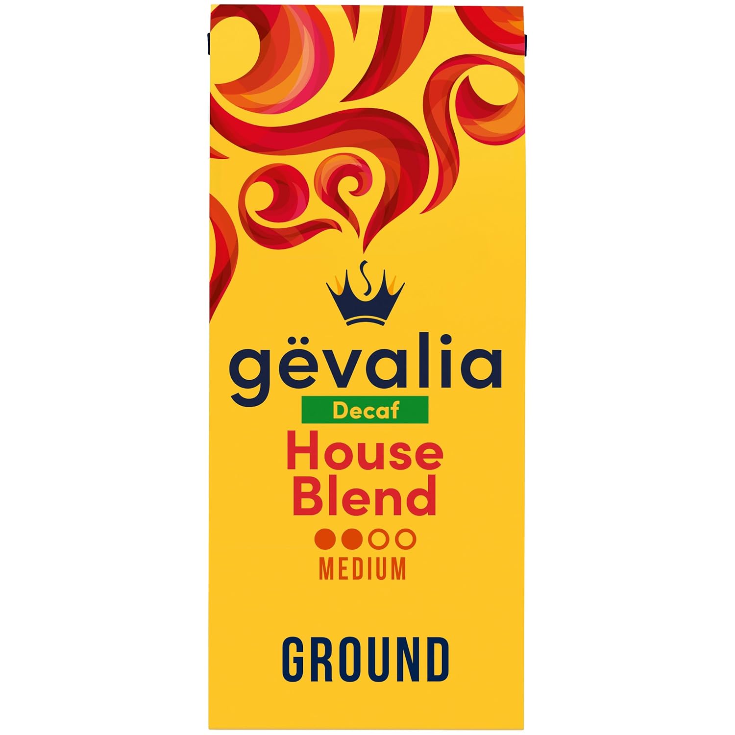 Gevalia Decaf House Blend Medium Roast Ground Coffee - 12oz Bag