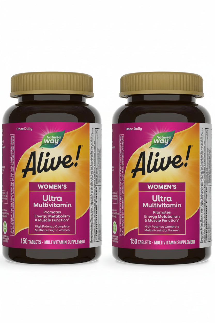 Nature’s Way Alive! Women’s Ultra Multivitamin Tablets, 150ct (2 Pack)