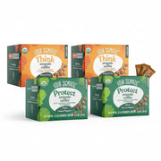 Four Sigmatic Mushroom Coffee Mix Pack of 4 - Lion's Mane and Chaga & Cordyceps and Chaga - 10 Packets Per Box