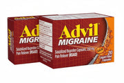 Advil Migraine Pain Relief Liquid Filled Capsules, Ibuprofen 200mg, 20 Count (2 Pack)