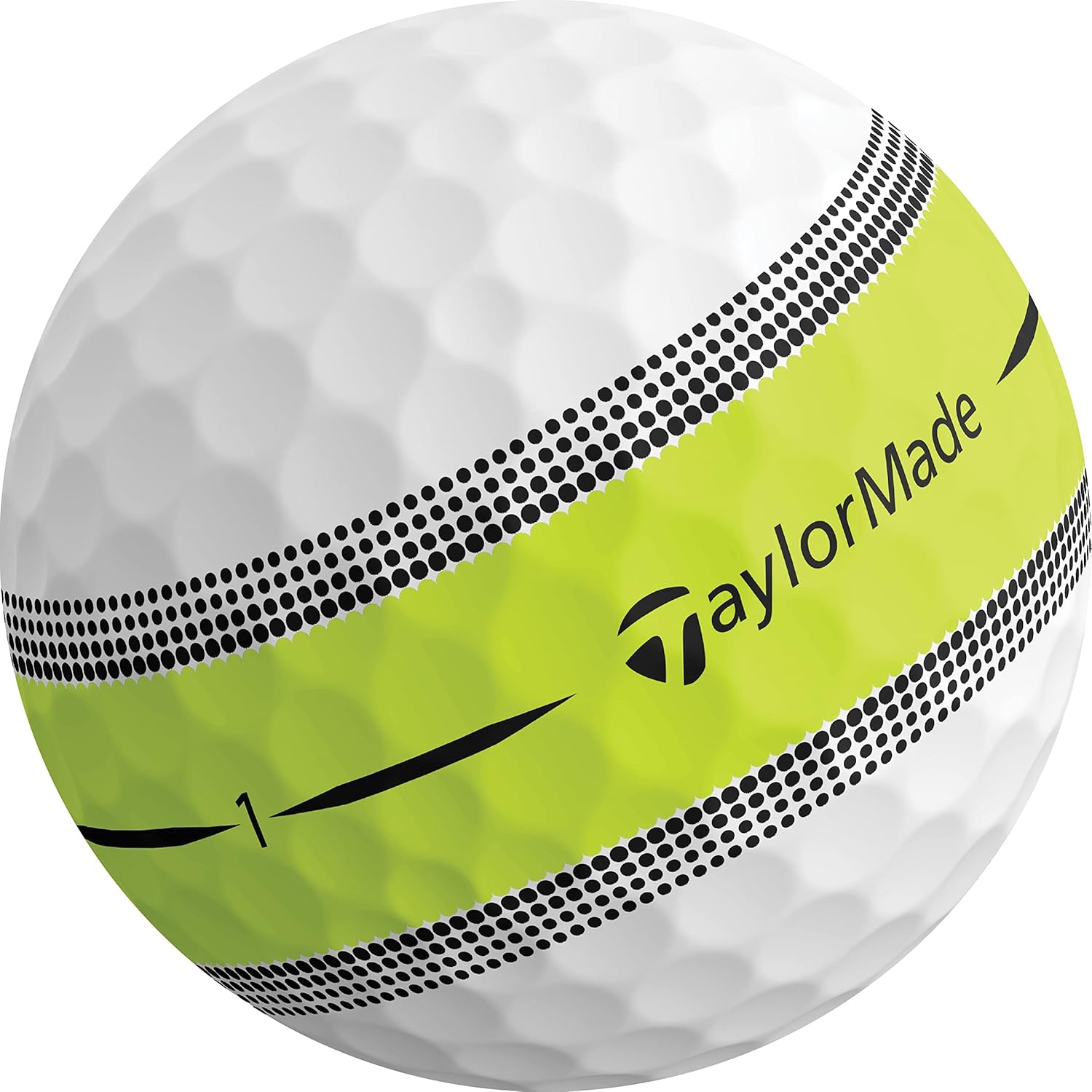 TaylorMade Tour Response Stripe Golf Balls - Yellow, 12ct