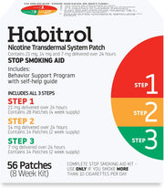 Habitrol Nicotine Transdermal System Patch: Includes All 3 Steps, 56 ct.
