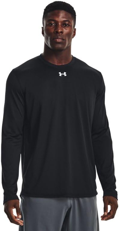 Under Armour Men's Team Tech Long Sleeve T-Shirt - Black/White, Size XL