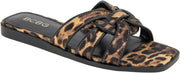 BCBGeneration Women's Meltem-2 Slide Flat Sandals - Cheetah, Size 5.5