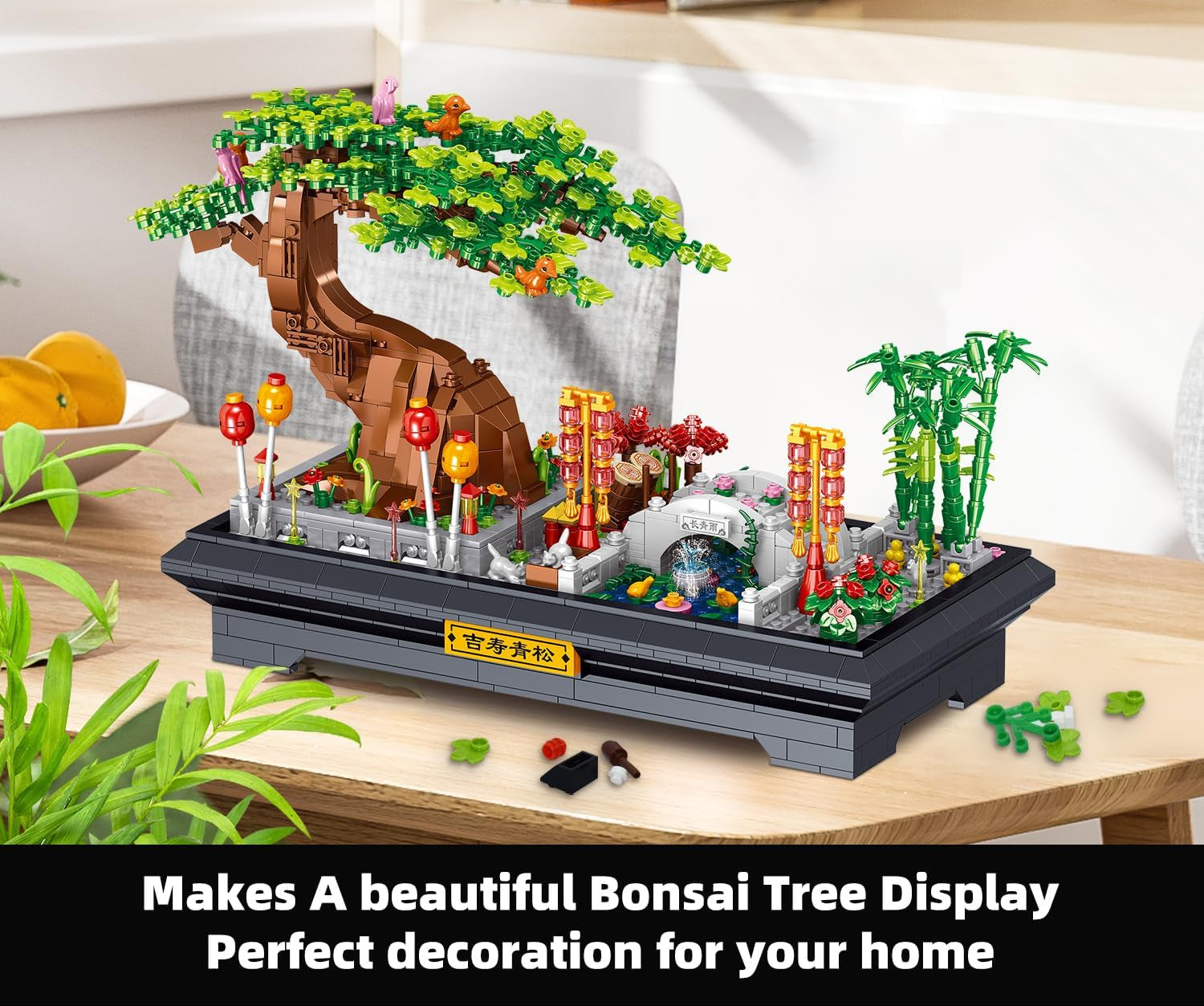 Bonsai Tree Oriental Style Building Kit, 1286 Pieces