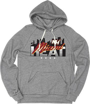 Blue 84 NBA Adult Unisex Officially Licensed Tri-Blend Hooded Sweatshirt - Miami Heat, Size XL