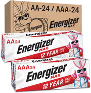 Energizer Max Alkaline Batteries - AA & AAA - 24 Each (48 Total)