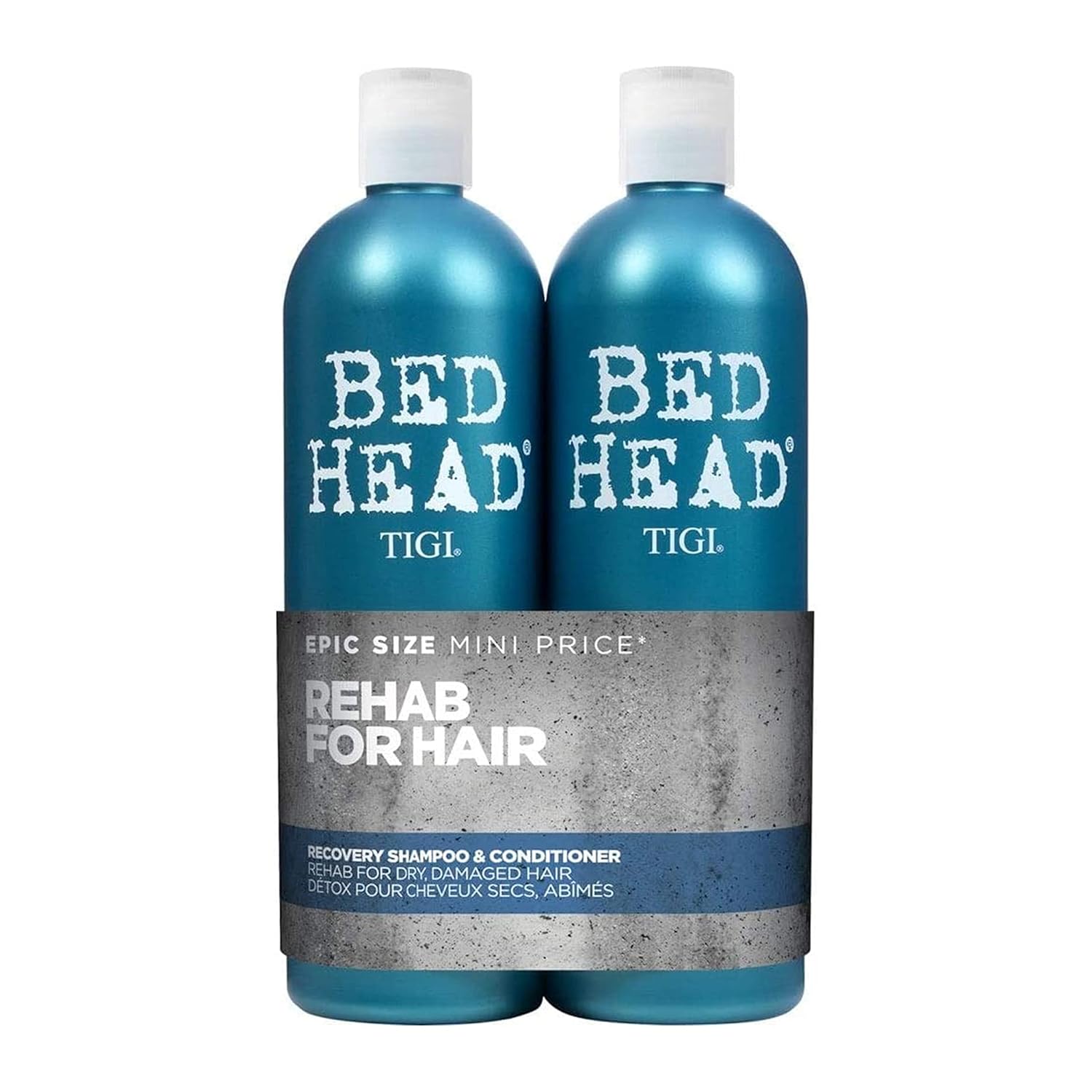 TIGI Bed Head Recovery Shampoo + Conditioner Set for Damaged Hair, 25.35 fl. oz.